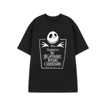 (13-14 Years) Disney The Nightmare Before Christmas Short Sleeved T-Shirt (Boys Black)