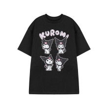 (Medium) Hello Kitty Short Sleeved T-Shirt (Womens Black)
