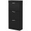 Three-Drawer Minimalistic Shoe Cabinet - Black 2