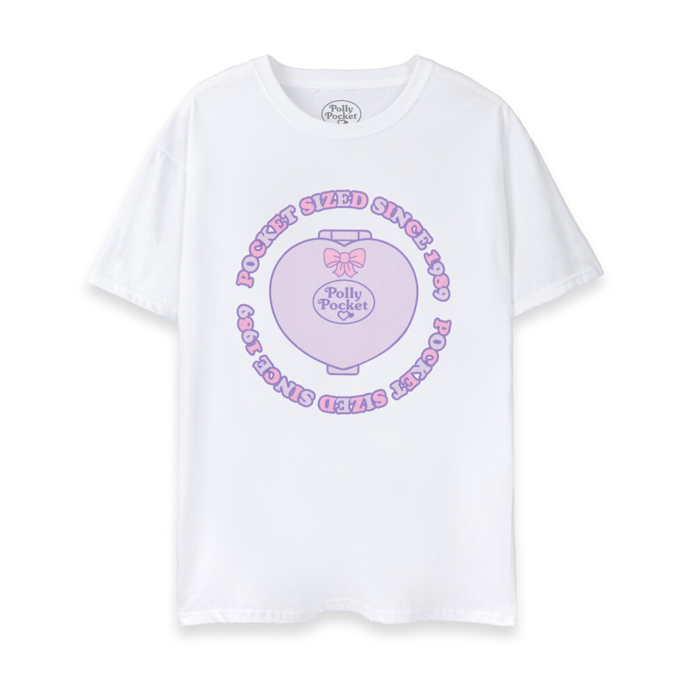 Polly Pocket (Xxx-Large) Short Sleeved T-Shirt (Womens White)