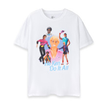 (Medium) Barbie Short Sleeved T-Shirt (Mens White)