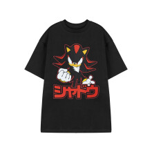 (XXX-Large) Sonic the Hedgehog Shadow Short Sleeved T-Shirt (Mens Black)
