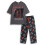 Star Wars (Medium) Star Wars Short Sleeve Long Leg Pyjama Set (Mens Black) 1