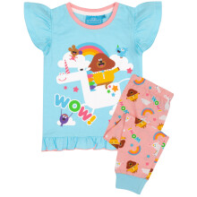 (3-4 Years) Hey Duggee Short Sleeve Long Leg Pyjama Set (Girls Blue)