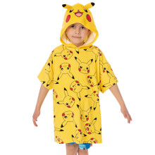 (3-6 Years) Pokemon Poncho Towel (Unisex Kids Yellow)