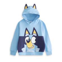 (4-5 Years) Bluey Hoodie (Unisex Kids Blue)