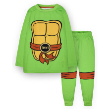 (8-9 Years) Teenage Mutant Ninja Turtles Long Sleeve Long Leg Pyjama Set (Boys Green)