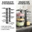 Adjustable Pan Organiser Pot Saucepan Kitchen Storage Rack Holder Sturdy Shelf 4