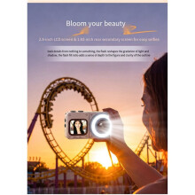 4K CCD Digitalkamera 64MP Pixel 18X Zoom Fotokamera Selfie-Kamera Dualkamera 2,8//1,83 Zoll IPS-Bildschirme A