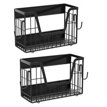 2 Set Magnetic Shelf for Fridge for Refrigerator Pantry Kitchen Counter Laundry Magnetic Fridge Organizer