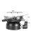 DY-60N 3/8 Screw Leveling Tripod  Base with Offset Bubble Level, 1/4inch Thread for DSLR Cameras - for , 1