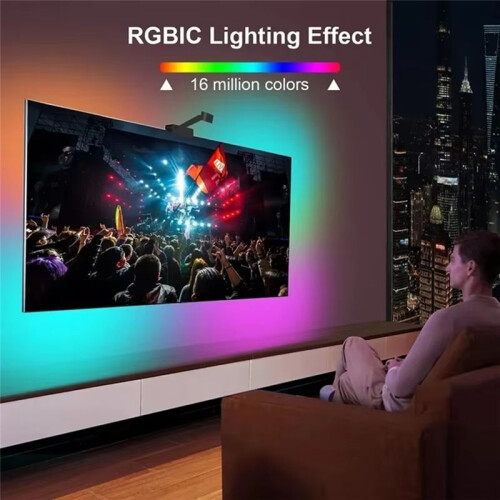 Tv Led Backlight Camera Tv Kit  Environment Rgbic Led Tape Lights Strip for Tv Synchronization 5V String B EU Plug 1