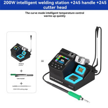 C210 Digital Soldering Station 200W Rapid Heating Adjustable 60 to 460 with Color Screen for Handle Repair,B
