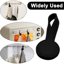 Lot de 4 Porte-Serviettes Magnétiques en Cuir, Faciles D'Accès, pour Cuisines et Salles de Bain