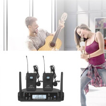 Wireless Microphone for GLXD4 UHF 510-690MHz Professional Lavalier Mic for Karaoke Show Meeting Studio Recording US Plug