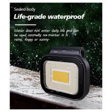 Lampe de Camping Magnétique Rechargeable 500 Lumens COB, Éclairage Mains Libres pour Coureurs, Petite Lampe de Poche Puissante