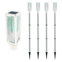 LED Solar Light 4 Pack for Parking Lots, with 2 Lighting Modes Yard, Sidewalk, Stop Sign Solar Lights Outdoor