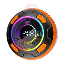 Altavoz Inalámbrico S5 IPX7 Resistente Al Agua ENC, Micrófono Integrado, 10 Horas de Duración de la Batería, , Subwoofer, Color Naranja.