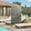 Metal Decorative Privacy Screen Outdoor Divider, Black Grid 4