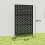 Metal Decorative Privacy Screen Outdoor Divider, Black Grid 5