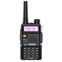 UV-5R 5W Dual Band Walkie Talkie 136-174Mhz &400-520Mhz Ham Radio FM VHF UHF with Earphone Two Way Radio EU Plug