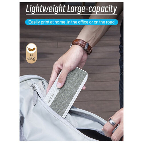 NETUM Innovative Fully Automatic No Ink A4 Thermal Paper  Photo Battery Powered Printer Portable Inkless Printer 1
