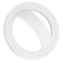 Magnetisk Silikonringhållare för Telefon, Roterande Fingerögla, Mjuk och Bärbar, Magnetiskt Fäste, Vit