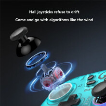 Wireless Controller Gamepad Hall Effect Joystick for Phone Android Phone PC