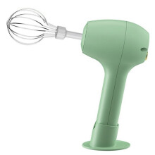 Wireless Portable Electric Food Mixer Automatic Whisk Dough Egg Beater Baking Cake Cream Mixer Kitchen Tool Green