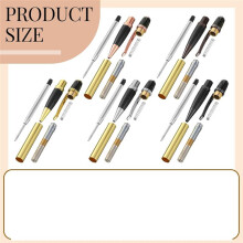 10 Set Pen Making Kit 10 Woodturning Pen Kit 10 Exotic-Wood Pen Blanks Twist Ballpoint Pen Kit Refill Copper Pen for DIY