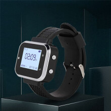 Buzzer de Service de Serveur de Café, 2 Montres, Téléavertisseur, 15 Boutons D'Appel de Table de Restaurant, Émetteur, Système D'Appel Sans Fil