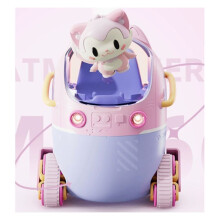 Portable Home Humidifier Office USB Cute Cartoon Tank Car 220ML Air Humidifier with LED Light