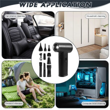 110000RPM 80W Electric Air Duster Turbo Violent Fan Rechargeable Blower Super Strong Jet Dry Keyboard Cleaning Tool