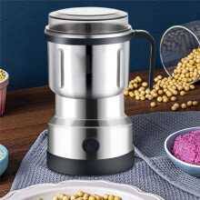 Moulin à Café Électrique Portable en Acier Inoxydable avec Poignée, 3 Lames, Broyeur à Épices, Machine Ultrafine pour Compléments Alimentaires.