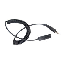 U174 Cable Extend for U94 PCI PTT Adapter TAC-SKY Headset Walkie Talkie 7.1mm Plug for U-174 NATO Conversion Extend