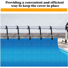 18Pcs Upgraded Pool Solar Cover Reel Straps Pool Cover Reel Attachment Straps Pool Reel Straps Kit