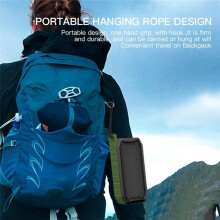 Altavoz Portátil para Exteriores, Subwoofer de Alta Potencia, Reproductor de Música Inalámbrico Resistente Al Agua, Compatible con Tarjeta