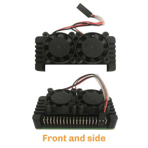 Dual Fan Aluminum Heatsink Case for Raspberry Pi Zero 2W Enhanced Cooling Durable Protection for PI0 2W Models