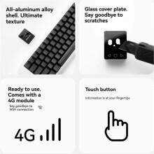 Pour Xiaozhi AI Robot 4G & WIFI Xiaozhi Boutons Tactiles Robot Xiaozhi Intelligent Dialogue Robot Cadeau Compagnon Idéal