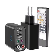 5.0 Audio Transmitter Receiver Fast Charger 3.5MM AUX TF Card U Disk Stereo Music Wireles Adapter EU Plug