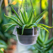 15 Pcs Hanging Plant Water Catcher- Clear Plastics Plant Water Catcher Tray-Hanging Plant Saucers Drip Pans 12inch