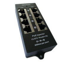 Gigabit 4-Port PoE-Injektor PoE Midspan-Modus A Betrieb für 48-V-PoE-Kamera, Netzwerkgerät Zur Wandmontage