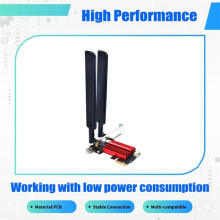 Adaptador PCI-e WiFi 7 QCNCM865 de 9256 Mbps, BT5.4, Tribanda, 2,4 G/5 G/6 GHz, para Escritorio, Compatible con Windows 10/11.