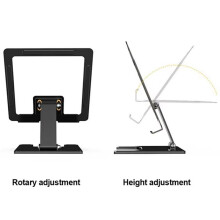 Universal Portable Tablet Holder for  Holder Tablet Stand Mount Adjustable Desk Support Flexible Tablet Stand Silver