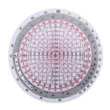 Flight Ruler Flight Computer Aviation Plotter Slide Rule for Aviation Flight Train Circular Navigation Calculation Ruler