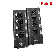RJ45 CAT5 auf 4-Kanal 3Pin XLR/DMX Audio Extender DMX512 Netzwerksignal-Vergoldungs-Extender für Audio-Aufnahmestudio