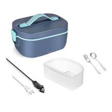 100W Electric Heated Lunch Box 4 in 1 Adult Hot Lunch Box Men'S Heated Lunch Box Double Cover Heated Lunch Box US Plug