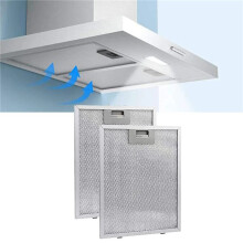 6PCS Cooker Hood Filters Metal Mesh Extractor Vent Filter 320X260mm Kitchens Hoods Oil Filter Range Hood Grease