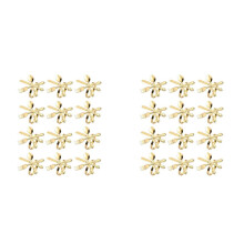 24Pcs Metal Knife and Fork Spoon Napkin Rings Holder for Christmas Party Wedding Used for Daily Table Parties Gold