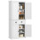 Kitchen Storage Cabinet with Drawer and Adjustable Shelves - White 1
